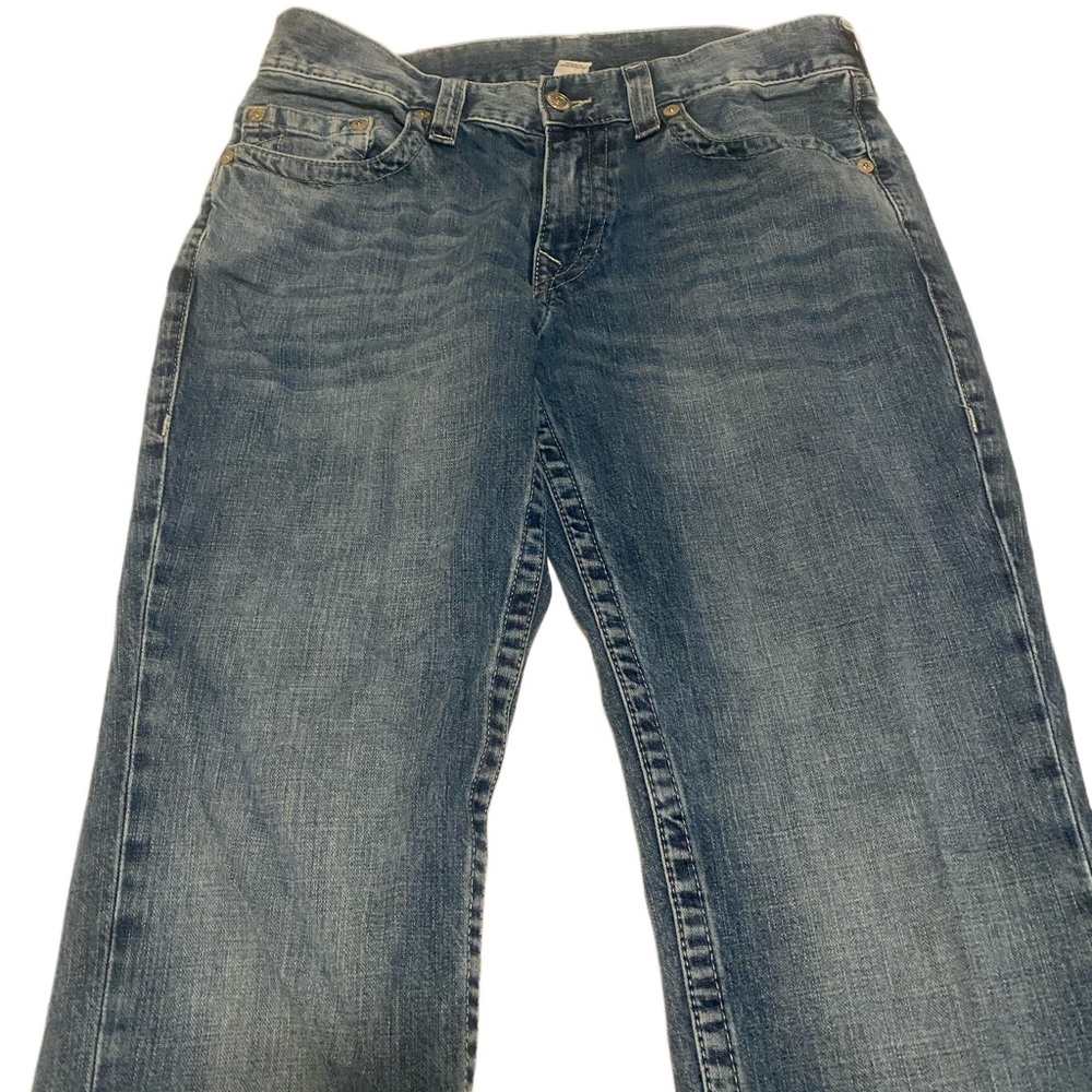True Religion Mens light blue jeans Slim Size 34 - Picture 2 of 4